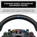 Fanatec Officially Licensed Gran Turismo DD Pro PlayStation Sim Racing Steering Wheel, Base and Pedals – Polyphony Digital Wheel, 5 Nm FluxBarrier Direct Drive, 2-Pedal Set for PC, PS5, PS4