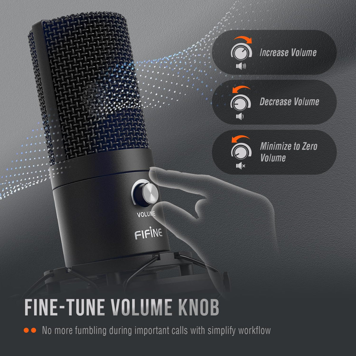 USB Condenser Gaming Microphone for Streaming and Recording