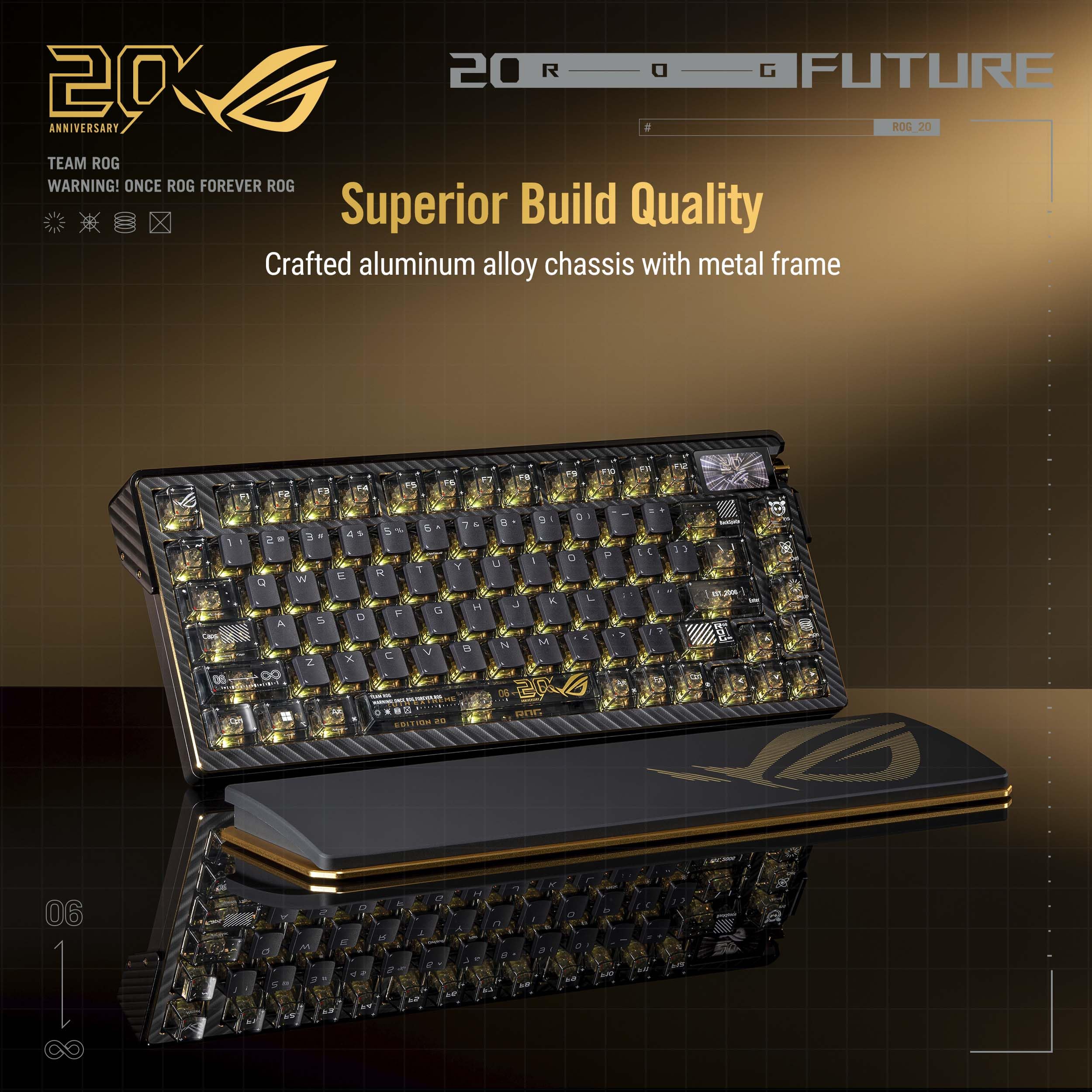 Wireless 75% Gaming Keyboard with OLED Display