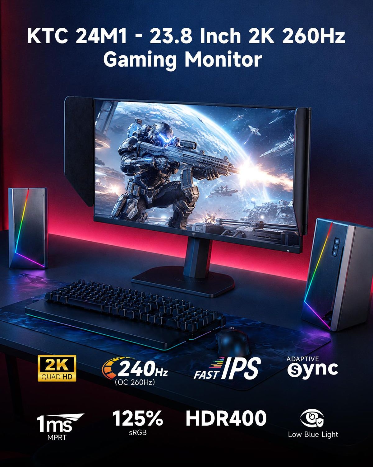 Gaming Monitor with High Refresh Rate Display