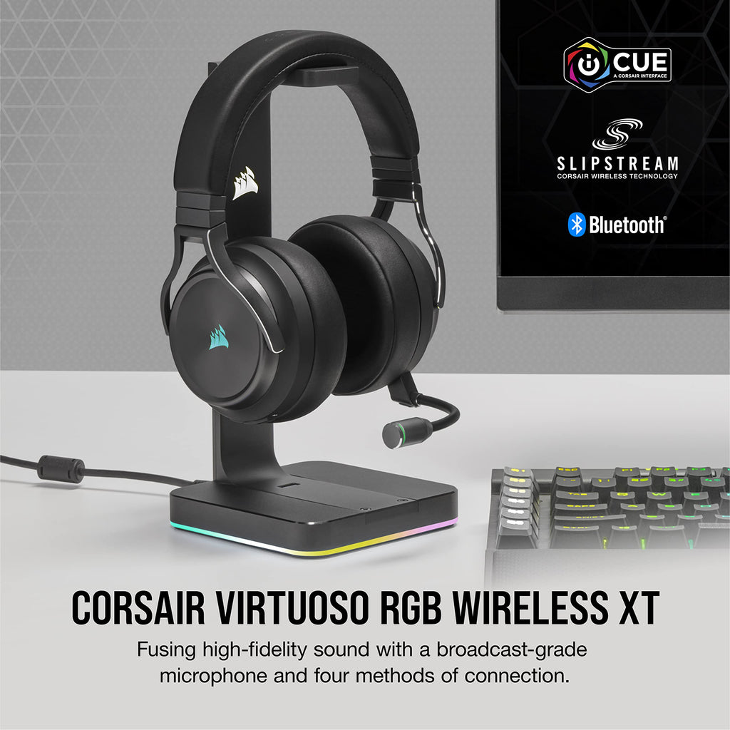Wireless Gaming Headset with Bluetooth and RGB Audio
