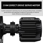 Fanatec Officially Licensed Gran Turismo DD Pro PlayStation Sim Racing Steering Wheel, Base and Pedals – Polyphony Digital Wheel, 5 Nm FluxBarrier Direct Drive, 2-Pedal Set for PC, PS5, PS4
