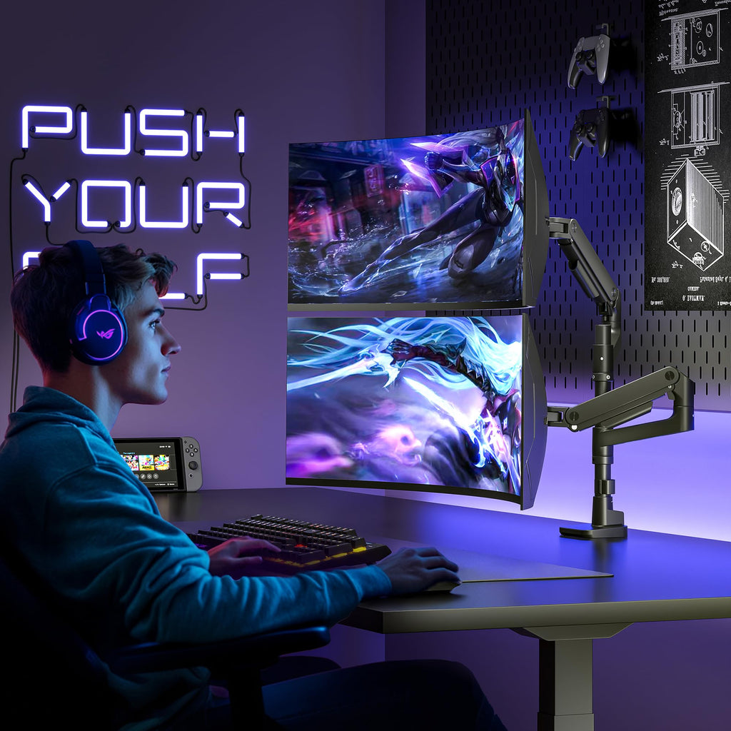 Monitor Arm Vertical Mount for 17 to 49 Inch Screens