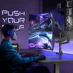 Monitor Arm Vertical Mount for 17 to 49 Inch Screens