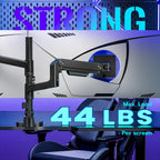 Monitor Arm Vertical Mount for 17 to 49 Inch Screens