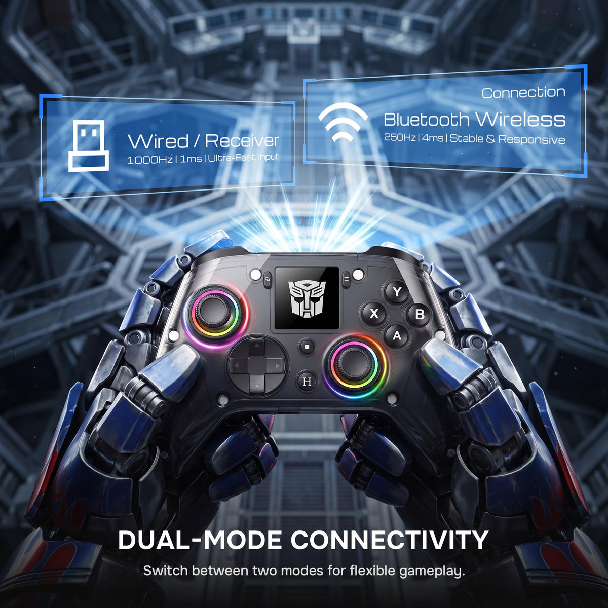 Wireless Gaming Controller with Transformers Design