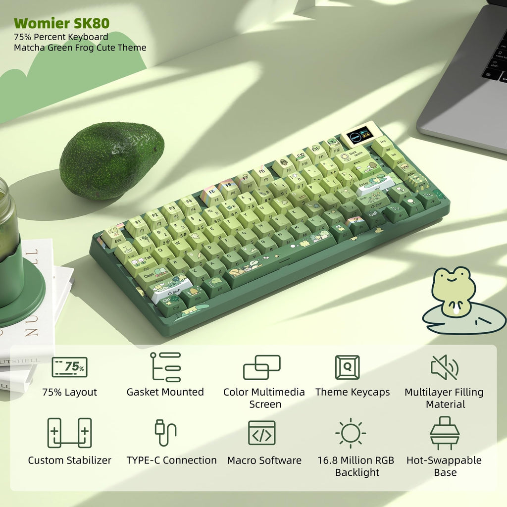 75% Gaming Keyboard with Color Display and Hot Swap