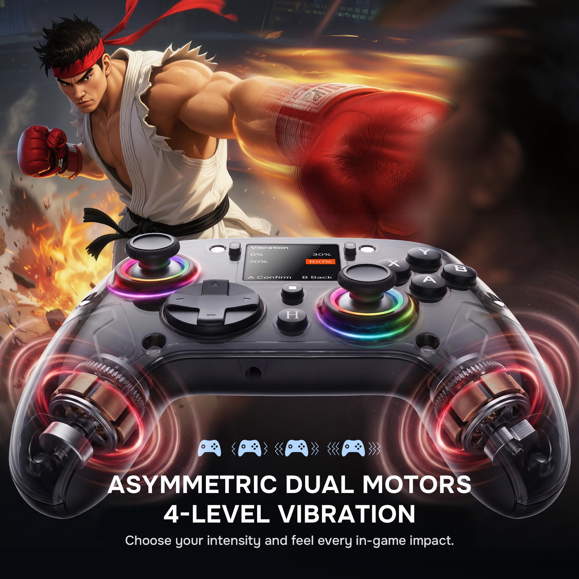 Wireless Gaming Controller with Transformers Design