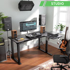 Standing Gaming Desk with Adjustable Height Frame