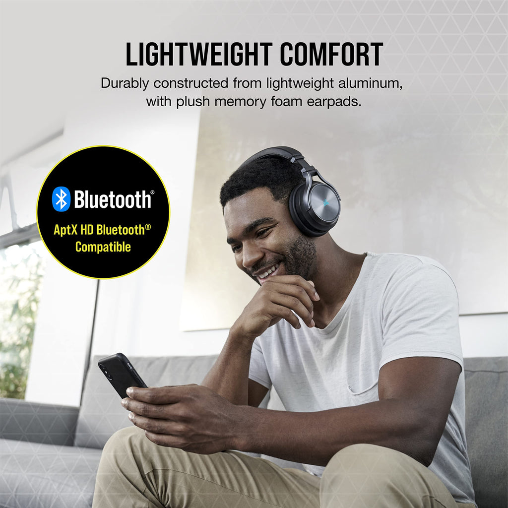 Wireless Gaming Headset with Bluetooth and RGB Audio