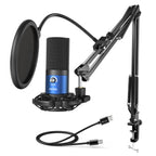USB Condenser Gaming Microphone for Streaming and Recording