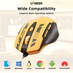 Wired Gaming Mouse with 6 Programmable Buttons
