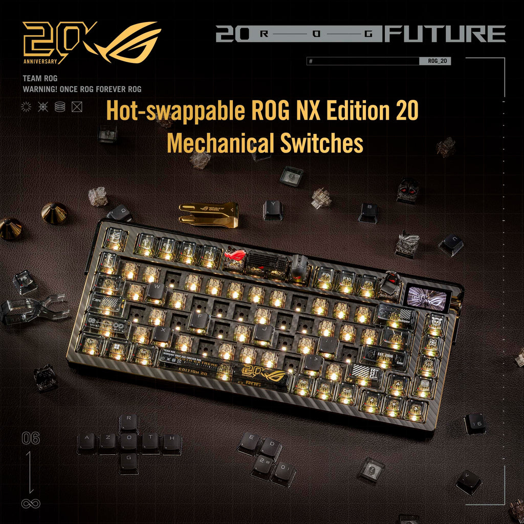 Wireless 75% Gaming Keyboard with OLED Display